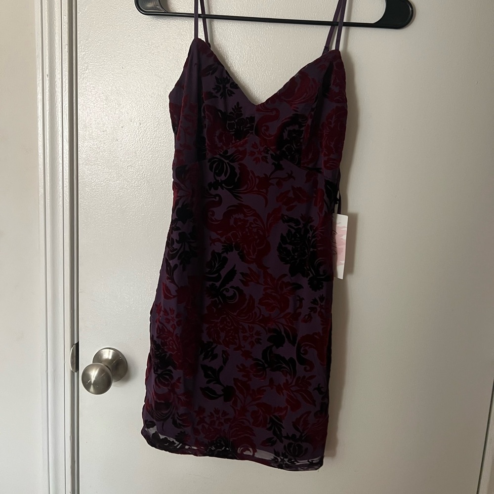 Velvet cocktail dress